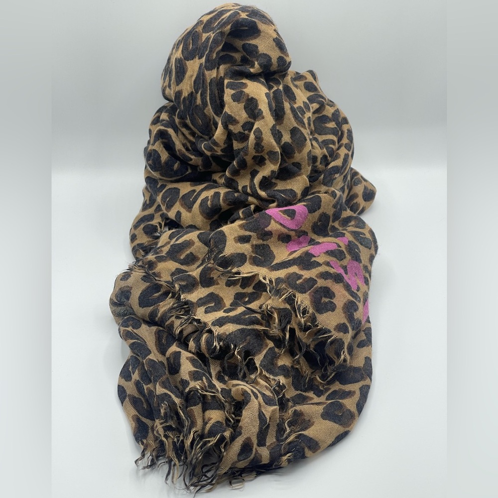 Louis Vuitton x Stephen Sprouse Graffiti Leopard Scarf Wrap Etole Limited Rare